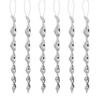 

6pcs Pigeon Bird Repellent Reflective Scare Rods Rotating Spiral Deterrent Device for Outdoor Balcony Garden Decoration