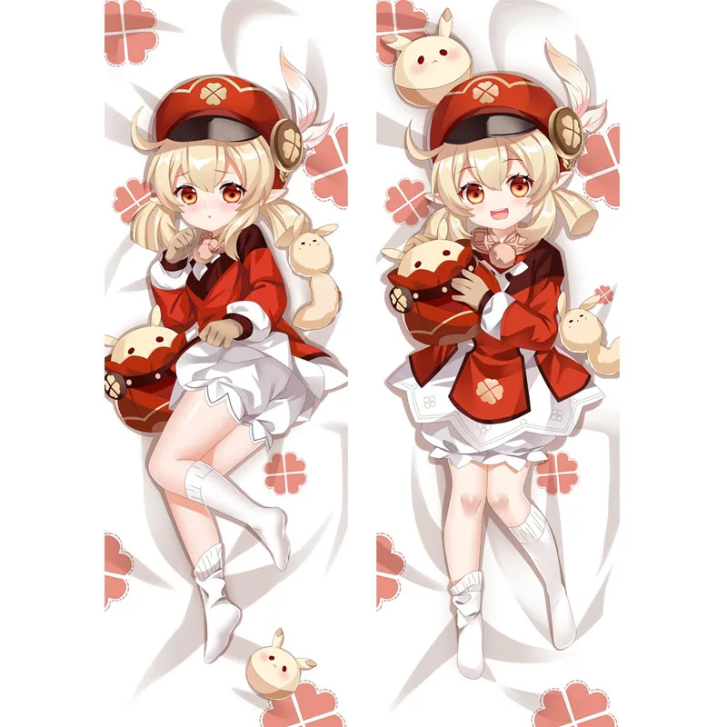 

Anime Girl Game Genshin Impact Dakimakura Kawaii Klee Fischl Sexy Cosplay Hugging Body Pillow Cover Otaku DIY Custom Pillowcase