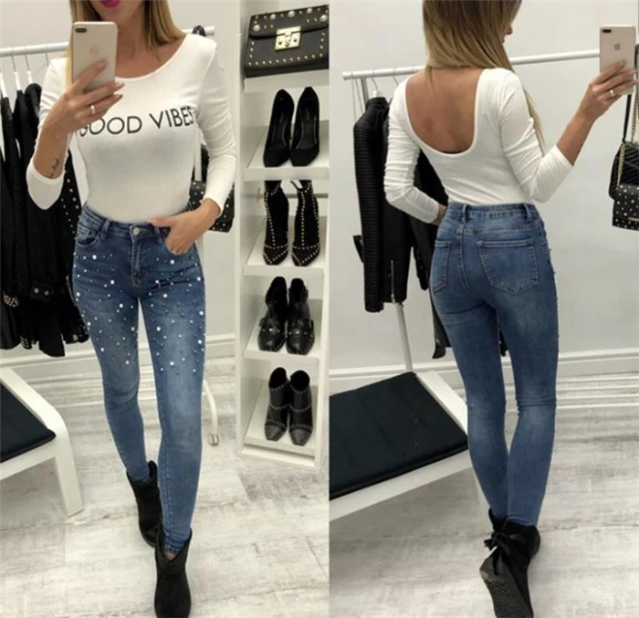 Весна стиль джинсы Slim Fit AliExpress EBay