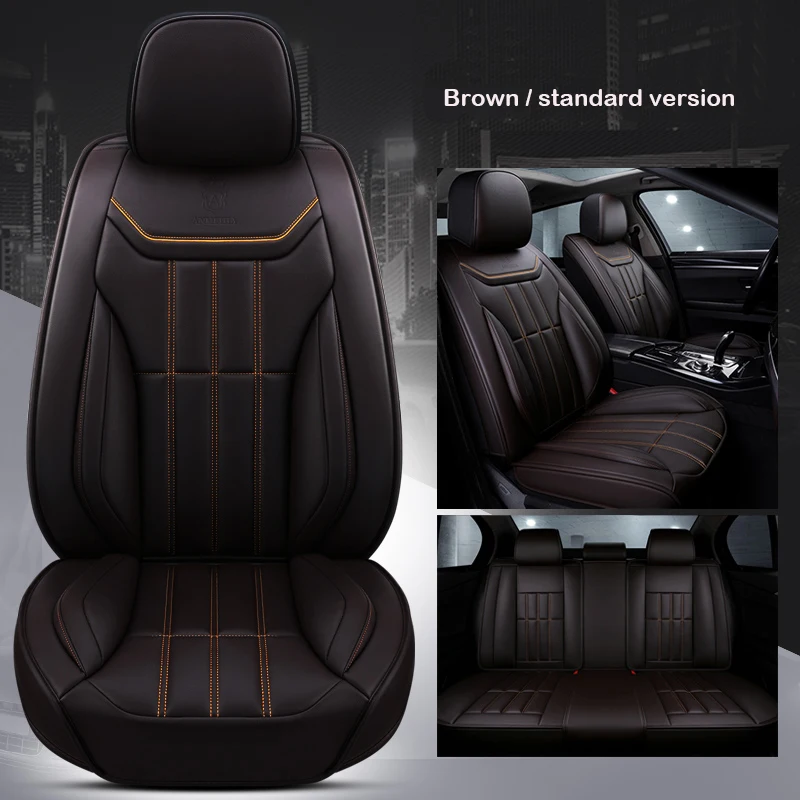 Universal Leather car seat cover for BMW 3 5 7 Series GT/X /F/E10 11 15 16 20 25 30 e46 e39 e90 f10 f30 e60 e36 e87 accessories