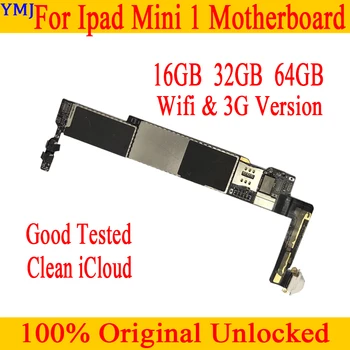 

Free iCloud For iPad mini 1 WIFI / Wifi+3G Version Motherboard Unlocked For ipad mini 1 mainboard 16GB 32GB 64GB Good Tested