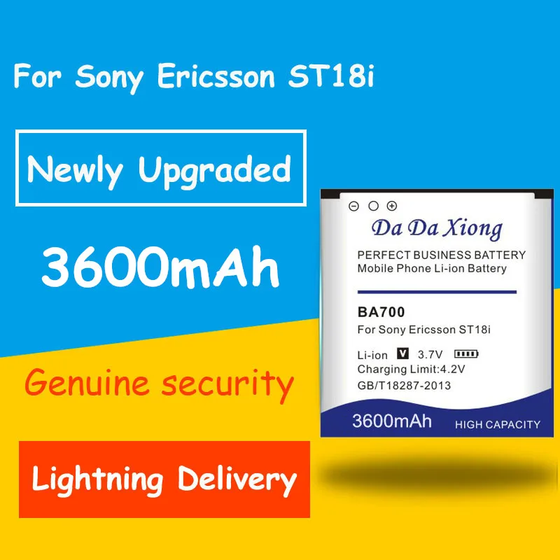 Аккумулятор BA700 на 3600 мА · ч для Sony Ericsson XPERIA RAY ST18i MT11i MT15i MK16i Xperia Neo Pro сменные