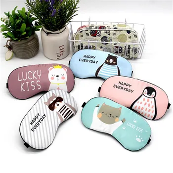 

Cute Cartoon Animals Sleeping Mask New Fashion Massage Relax Eye Sleeping Aid Blindfold Cover Eyeshade Eye Patch Hot Sale 1 PC