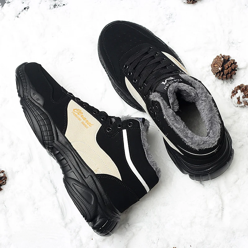 

Men Shoes Casual 35-46 Warm Krasovki Tenis Masculino Plus Velvet Designer Winter Sneakers Unisex Shoes Trainers Herenschoenen PU