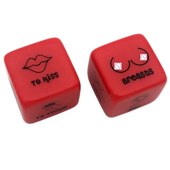 2 PCS / Set Sex Dice Erotic Craps Toys Love Dices Toys For Adults Games Sex Toys Couples Dice Sex Game Bar Toy Couple Gift 1