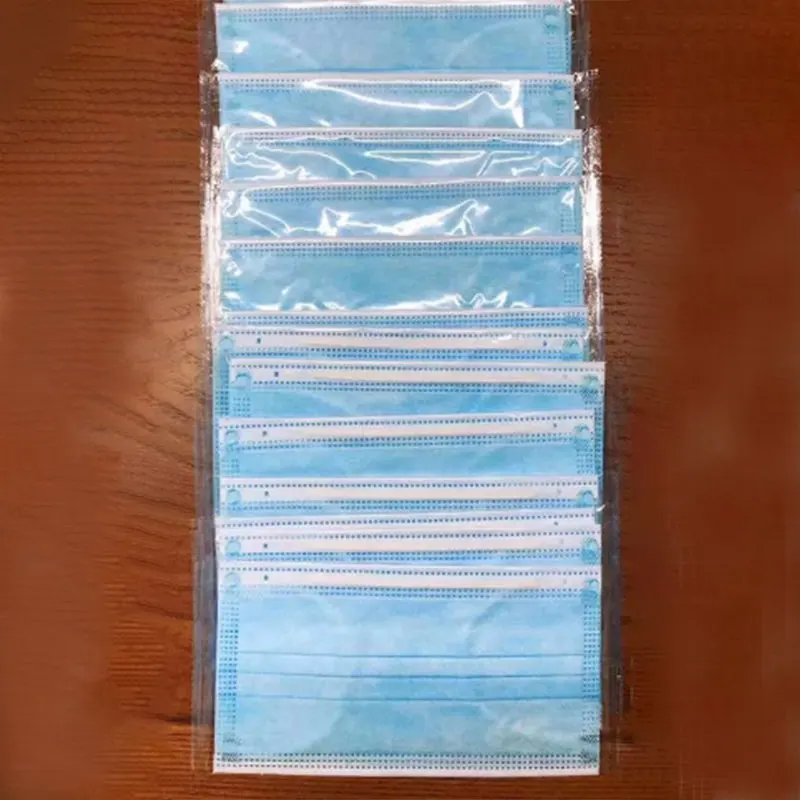 

Mouth Nose Protect Breath Civil Face Mask Disposable Protective Respirator Non Woven Fabrics Wholesale 1500 pcs 3 Layers