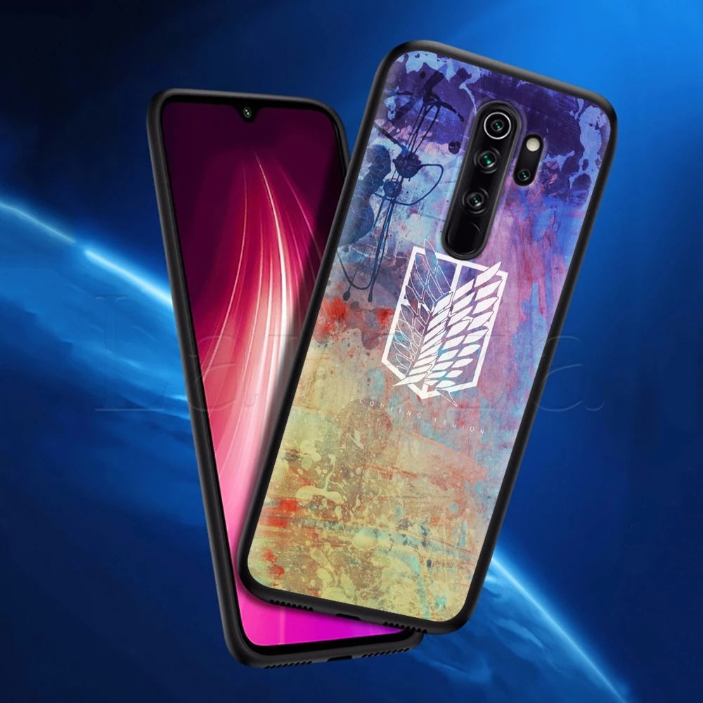 Лаваза аниме японский атака на титановый Мягкий силиконовый чехол для Redmi Note 4A 4X 5