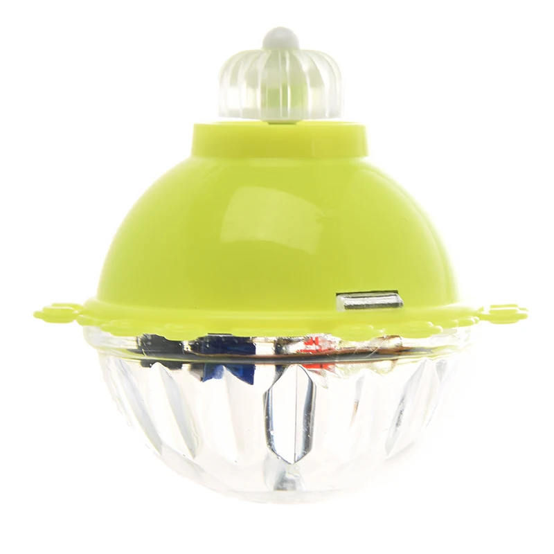 

Children Yellow Plastic Shell Flashing RGB LED Lights Spinning Top Gyro Toy