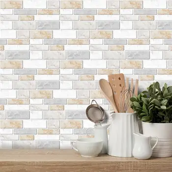 

3D Brick Wall Stickers Adhesive Foam Waterproof Wall Covering DIY Self Wallpaper For TV Background Kids Living Room home Decor