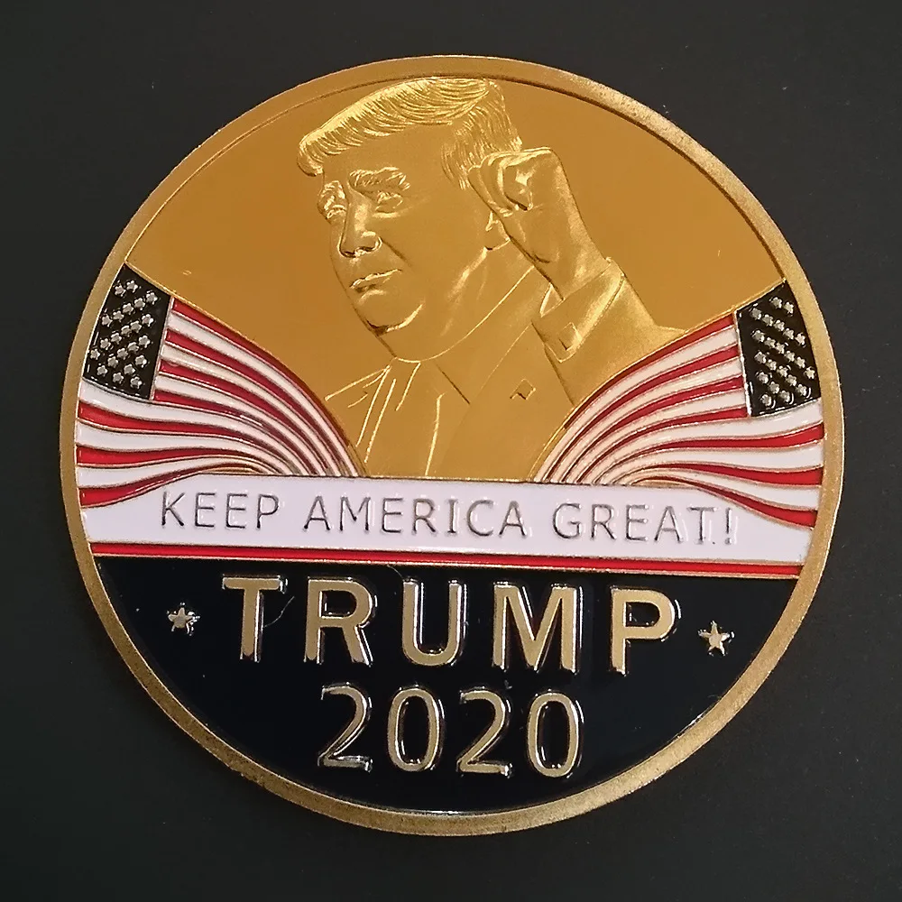 1 шт. памятная монета Дональд Трамп, американский президент, коллекция «клятва», сувенир, наградная монета, герб