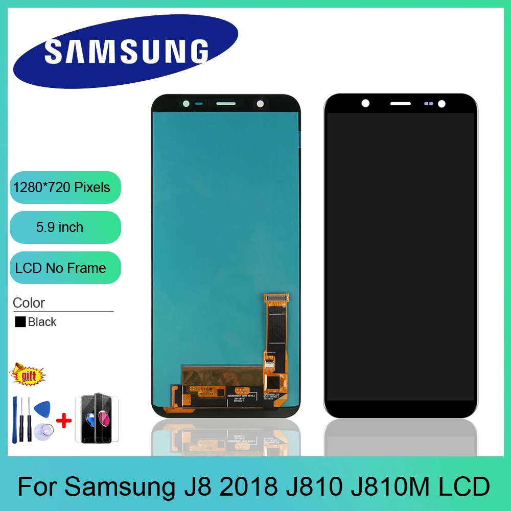 

For Samsung Galaxy J8 2018 J800 Screen LCD Display Touch Screen Adjust Brightness Pancel SM - J800M J810F J810Y Replacement