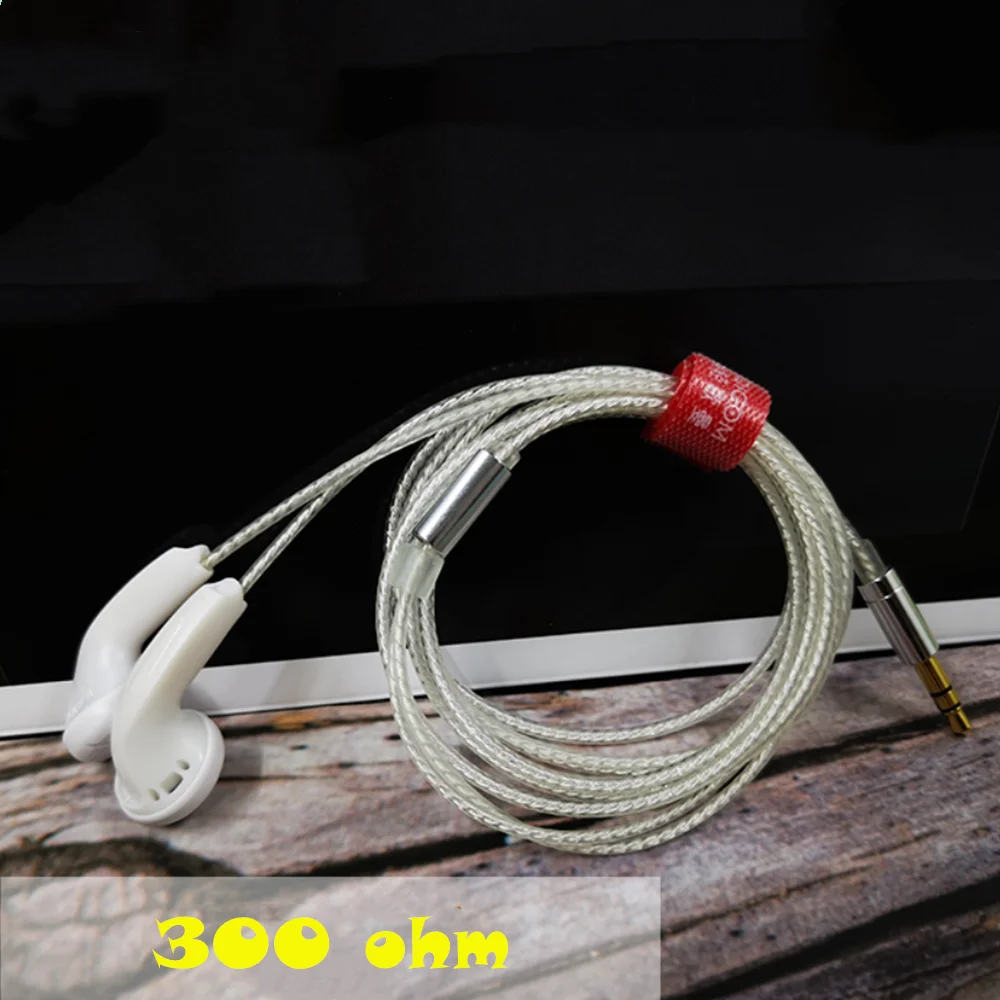 FENGRU Diy White lotus S300 In Ear Earphone 300ohm High Impedance 300 Ohm Earbud Earplugs HIFI Earbud Vocal Earbuds