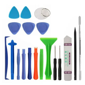 

19 Pcs/Set Phone Metal Repair Tool Kit Porfessional Opening Pry Disassemble Tools Kit for Mobile Smart Cell Phone Tablet PC DIY