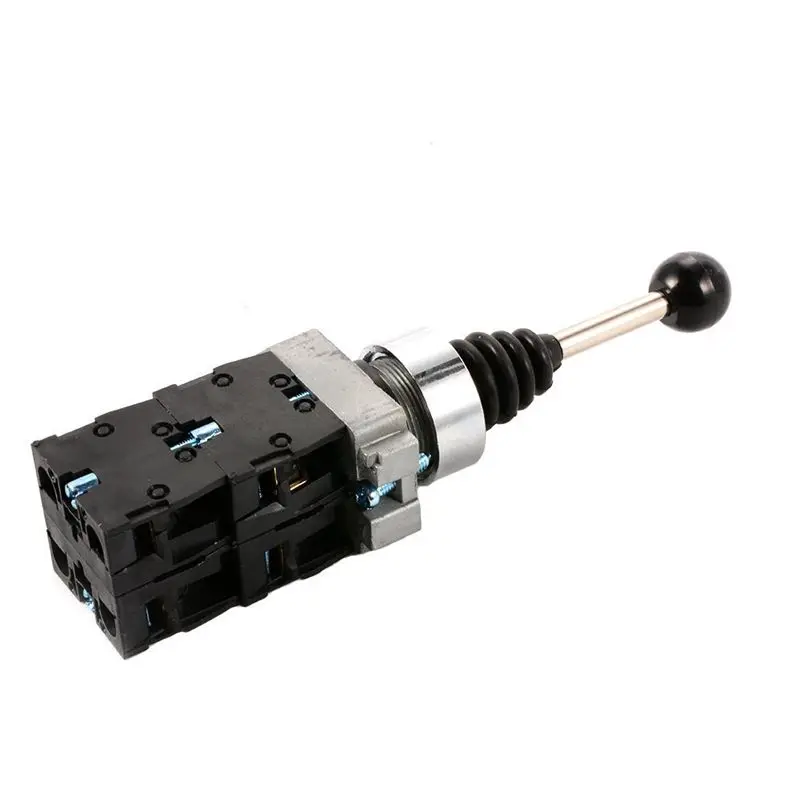

XD2-PA14CR AC 240V 3A 4NO 4 Position Latching Self-locking Cross Switch SPST Monolever Joystick TH295