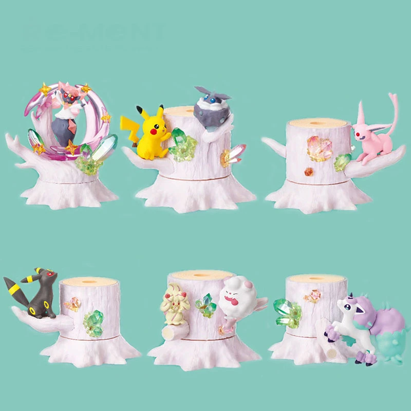 6つのポケモンフィギュア ピース セットポケモンのおもちゃ ピカチュウ マンブレオン プリン ピンクの木 森のアクションフィギュア おもちゃ ギフト Null Aliexpress