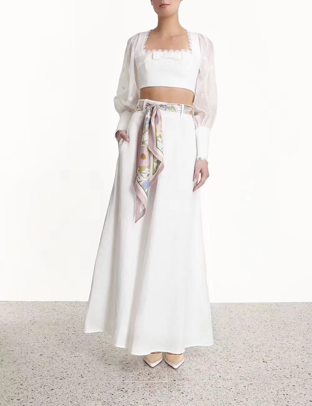 Осенняя и зимняя женская новая льняная модная темпераментная Уайлд Высокая талия облегающая трапециевидная длинная юбка