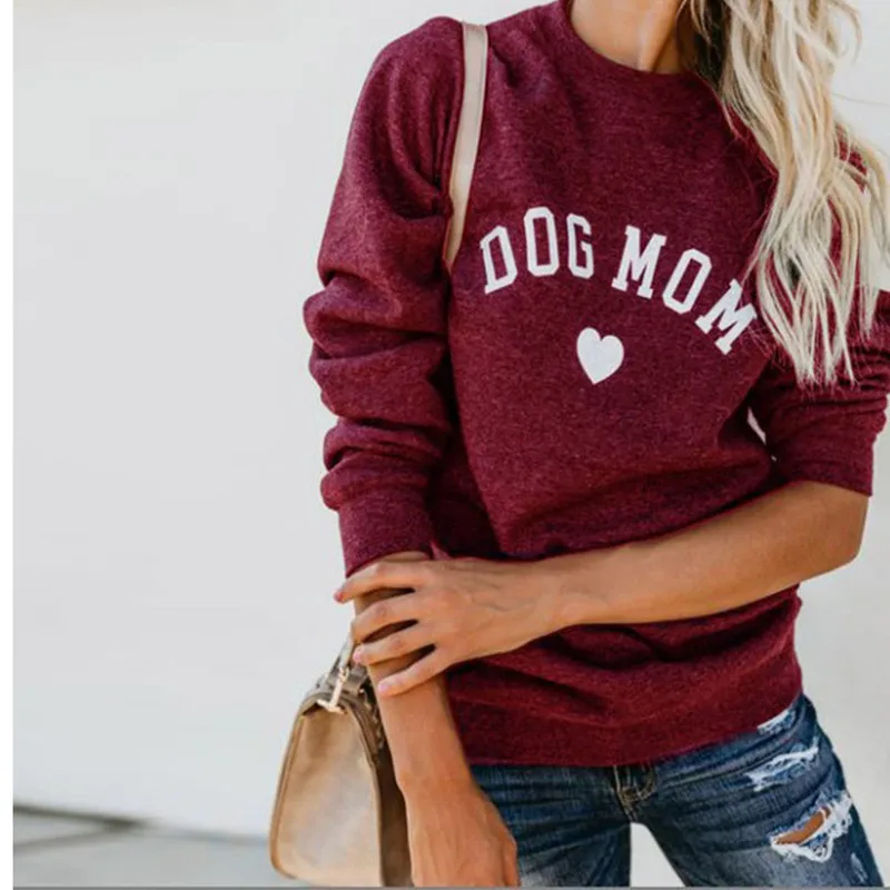 

spring new woman hoodies long sleeve o-neck pullover letter casual loose plus size female sweatshirt