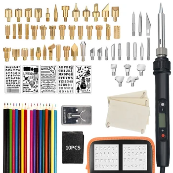 

94PCS Welding Electric Soldering Iron Tools Kit For Wood Burning Carving Embossing/Carving EU Welding Soldering Iron Tools