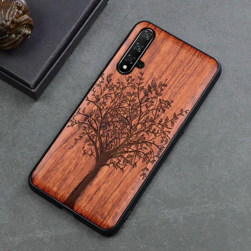 Новинка для huawei Nova 5t чехол тонкий деревянный задний Чехол TPU бампер чехол для huawei Nova 5t чехол для телефона s - Цвет: color 2