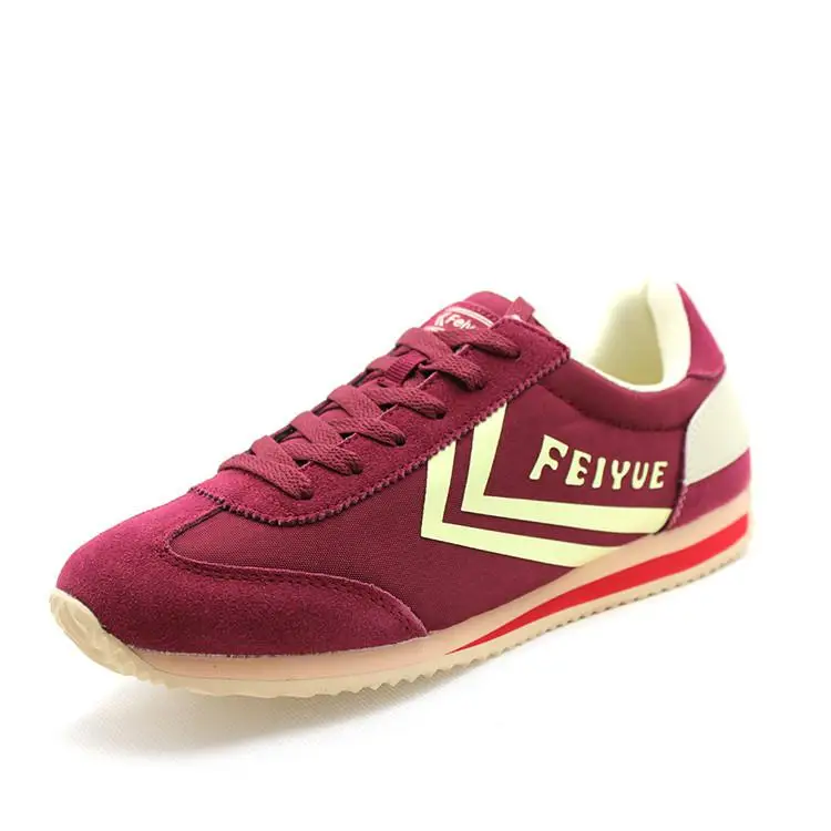 Feiyue/обувь X Marathon; черная обувь для боевых искусств; Черная мужская и женская обувь - Цвет: red shoes
