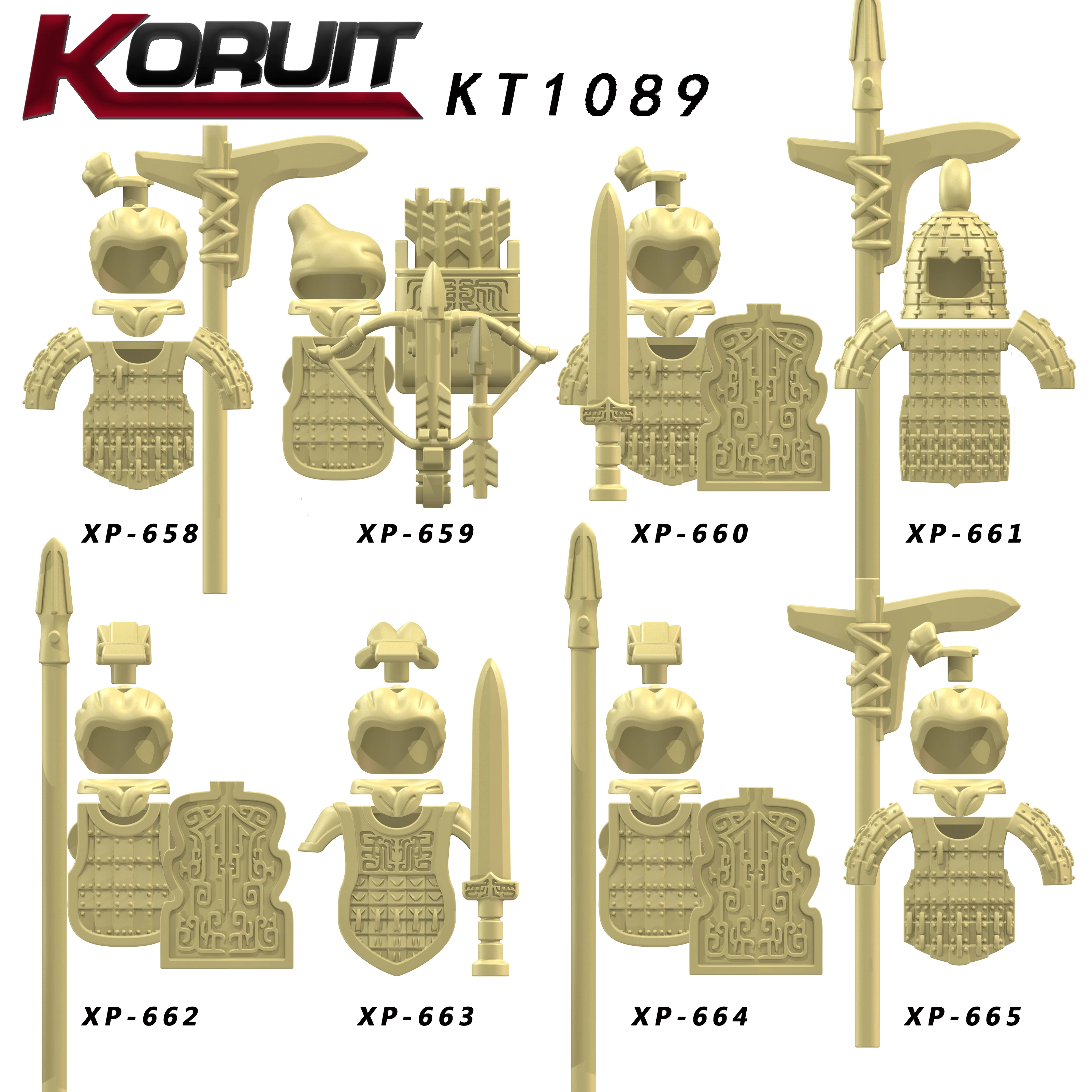 KT1089 Qin терракотовые воины Мумифицированные мини солдаты армии используются в