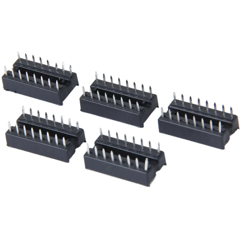 Горячая 3C 5X16 Pin DIP IC Разъем 16 адаптер Черный|Вилки с розеткой| |