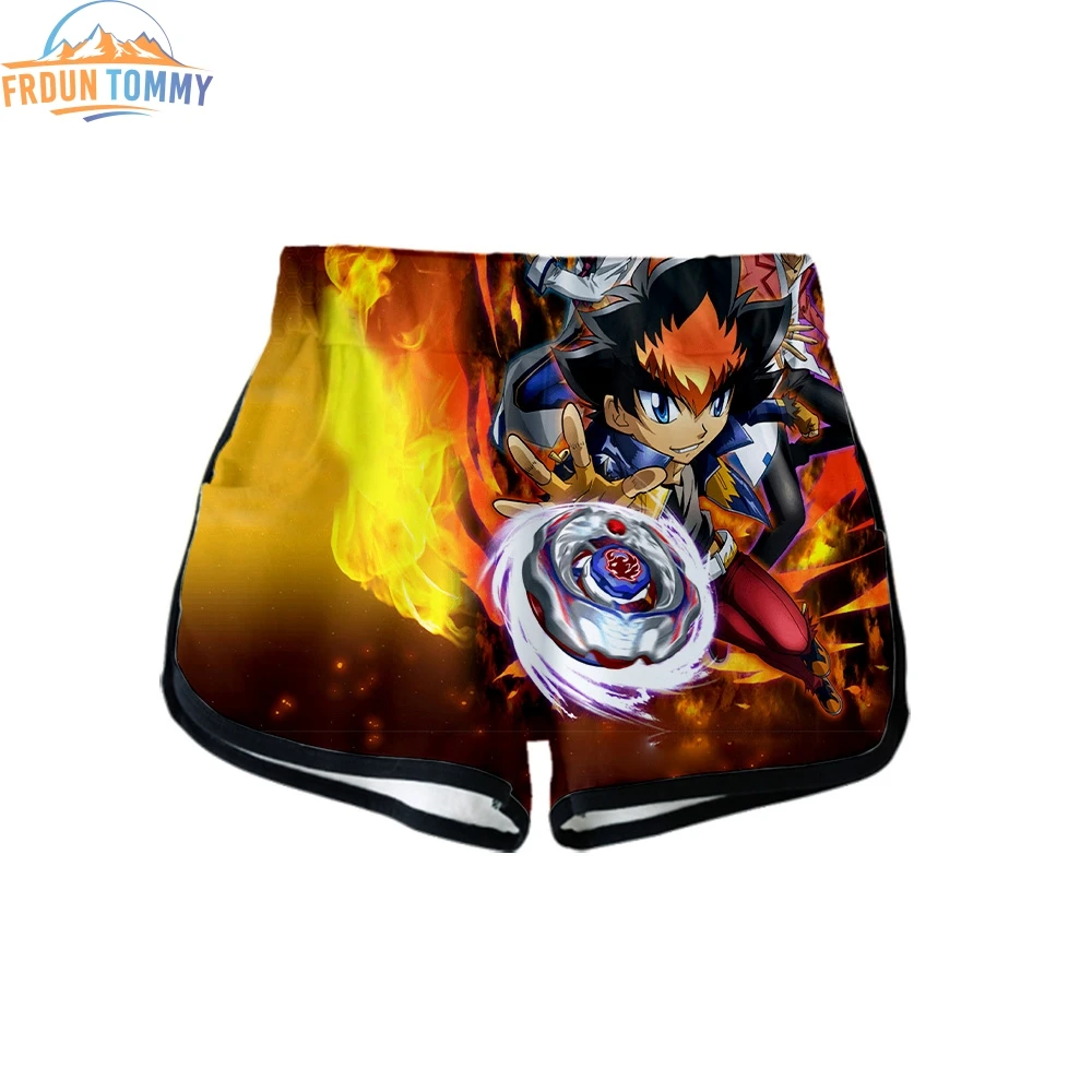 Beyblade Burst Evolution 3D одежда принт женские повседневные сексуальные шорты Топы повседневные крутые женские летние горячие продажи k-pops шорты
