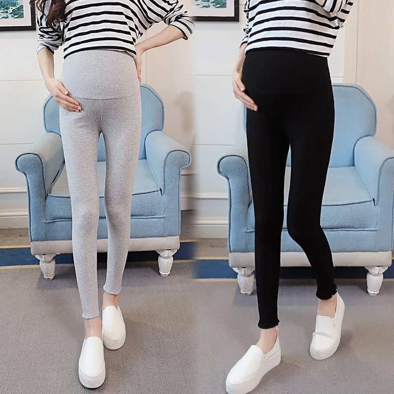 

Pregnant Women Pants 2019 New Style Spring Abdominal Support Versatile Outer Wear Leggings for Pregnant Woman Fashion Mom Fashio