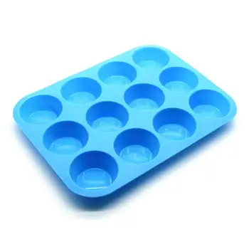 

Silicone Cup Cake Mold Excellent Craftsmanship Well Durability Round Egg Tart DIY Baking Kitchen Gadgets Color Random