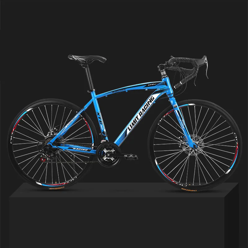 Discount 26-inch 21 Speed Road Bicycle Dead-Flying Front and Rear Mechanical Disc Brake 30 Knife Wheel Solid Tire Student Adult Bike 2
