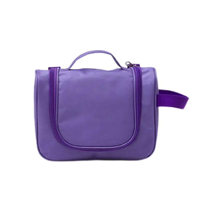 

Travel Waterproof Makeup Bag Women Portable Make Up Wash Toiletry Bag Pure Color