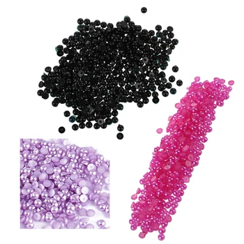 

500pcs Half-round Flatback Acrylic for Nail Art Phone Craft