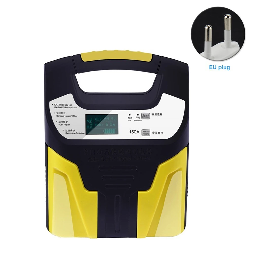 

Tool Intelligent Automatic Car Motorbike 12V / 24V LCD Display Handheld Universal Truck Testing Fireproof Repair Battery Charger