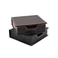 Бизнес-держатель для карт из искусственной кожи, карманный органайзер для заметок, чехол для хранения заметок, офисные школьные принадлежности, аксессуары для стола, Органайзер