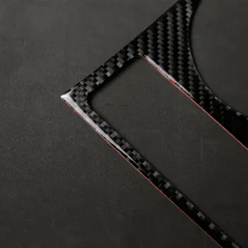 

Trim Cup holder frame Carbon fiber Sticker Interior For A4 B8 A5 2009-2015 Set Auto