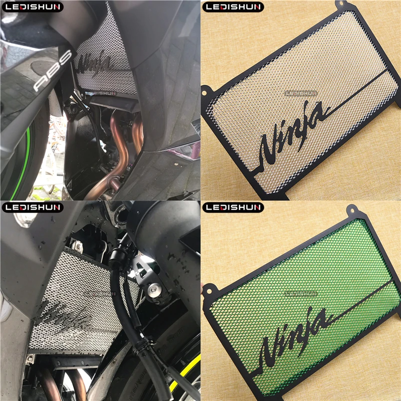 Для Kawasaki NINJA 400 NINJA400 NINJA 250 ninja250-19- мотоциклетная решетка радиатора Защитная крышка Защита радиатора