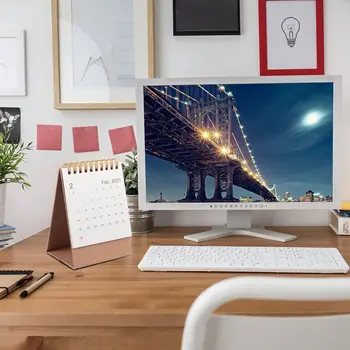 

Multifunctional Desk Calendar Desk Diary Coil Standing Desk Calendar for Office