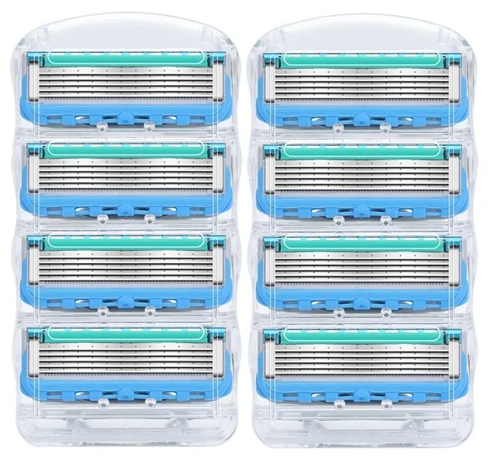 8pcs/lot Razor Blade For Men Shaving Blades Safety Cassette Shaver Suit Gillettee Fusione Proglide |