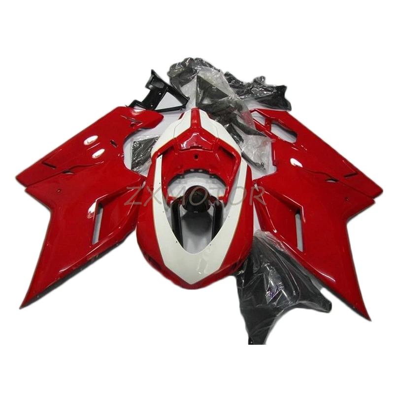 

Экономичные комплекты обтекателей подходят для 848 1098 1198 DUCATI 2007-2009 инъекция красные черные белые Обтекатели 07-09 бесплатно пользовательский OP86