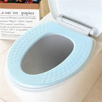 

2 Pieces Toilet Cushion Closestool Lid Top Mat EVA Adhesive Toilet Seat Cover Waterproof Toilet Cover Bath Cushion For Summer