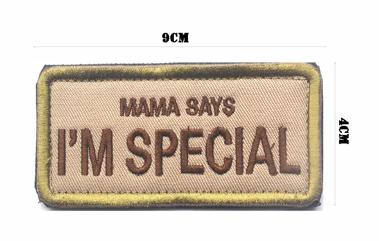 Funny Morale Patches - Mama Says I Am Special Dog Patch - Meme