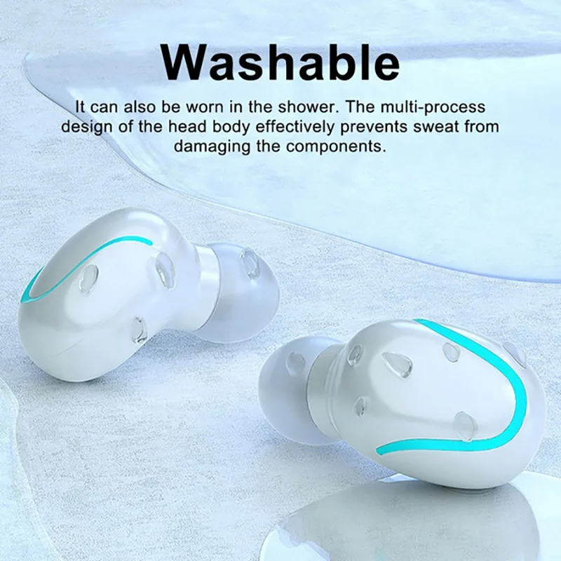 

TWS Bluetooth 5.0 Wireless Earphones Fingerprint Touch Noise Reduction Stereo Sport w/ ChargingCase automatic