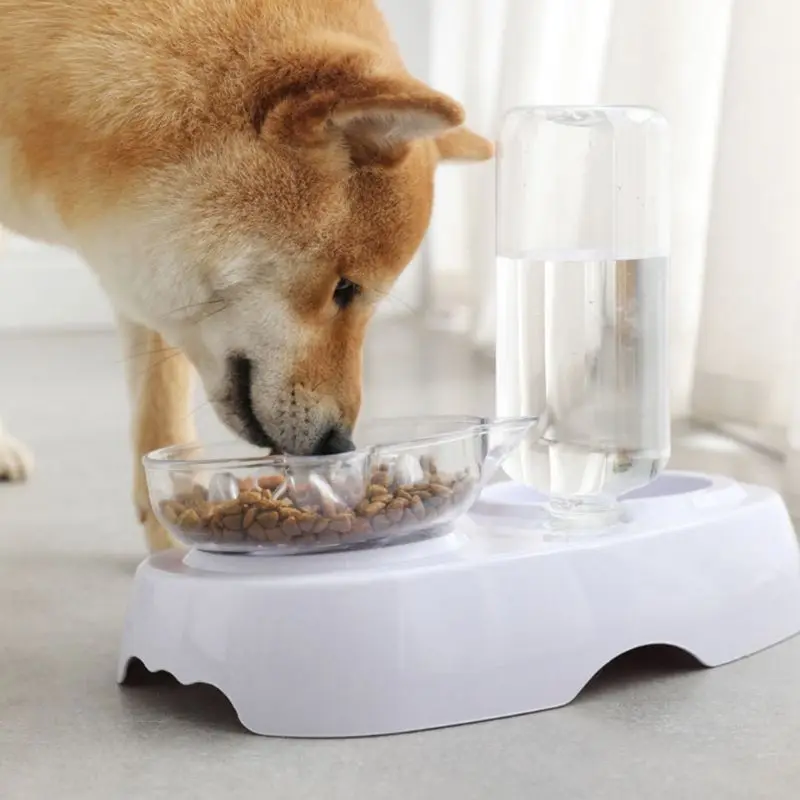 Pet противоскользящая миска для еды, миска для воды, кормушка для собак, двойные косая миски Y5GB