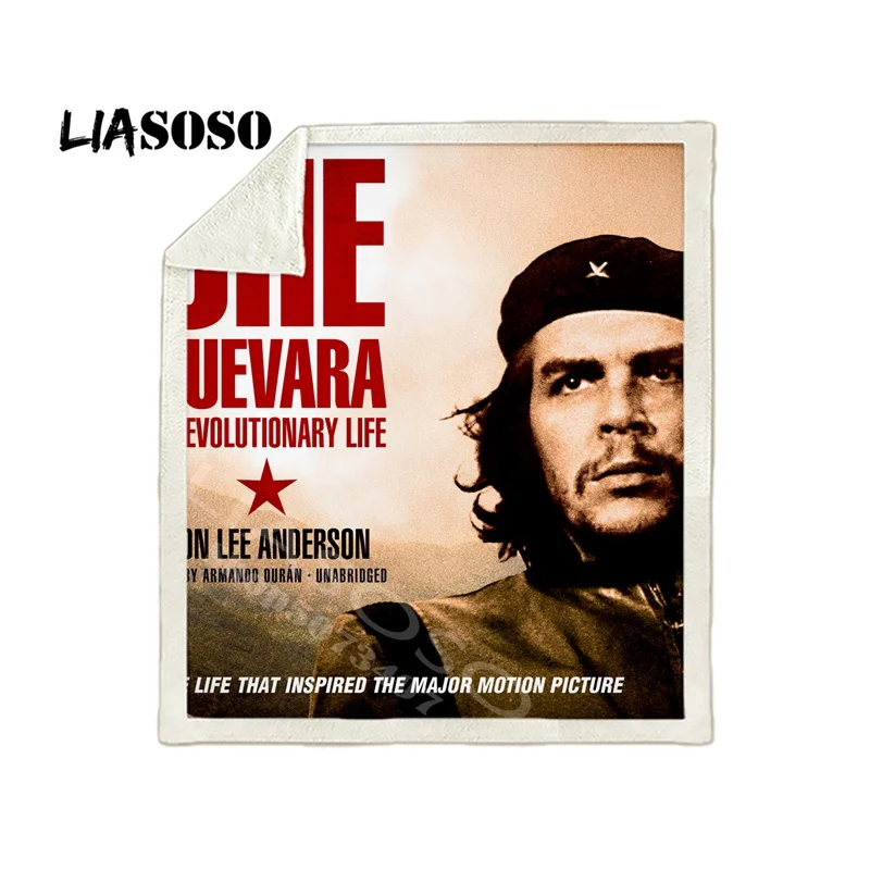 Постельные принадлежности плед 3D принт Che Guevara мода шерпа флисовое Покрывало Диван тонкое одеяло путешествия Пикник Туризм одеяло s - Цвет: 10