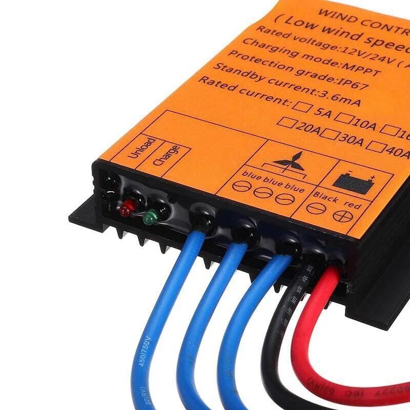 Ветровые турбины генератора контроллер заряда 1000W 12/24V Авто со слежением за максимальной точкой мощности, Водонепроницаемый контроллер