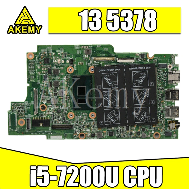 ^*Best Offers For Dell Inspiron 13 5000 5378 5578 laptop motherboard CN-0PG0MH 0PG0MH PG0MH SR2ZU I5-7200U CPU DDR4 GMA HD 620
