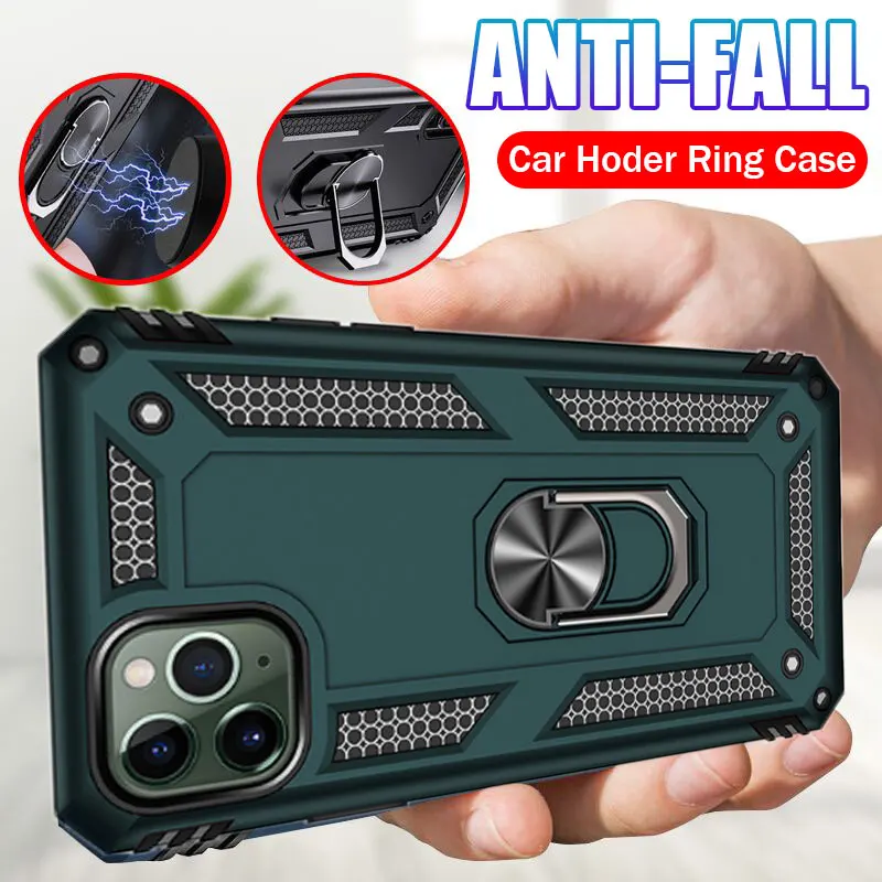 Luxury Magentic Metal Holder Ring Case For IPhone 11 Pro XS Max XR X Shockproof Cover 8 7 6 6s Plus Armor Phone |