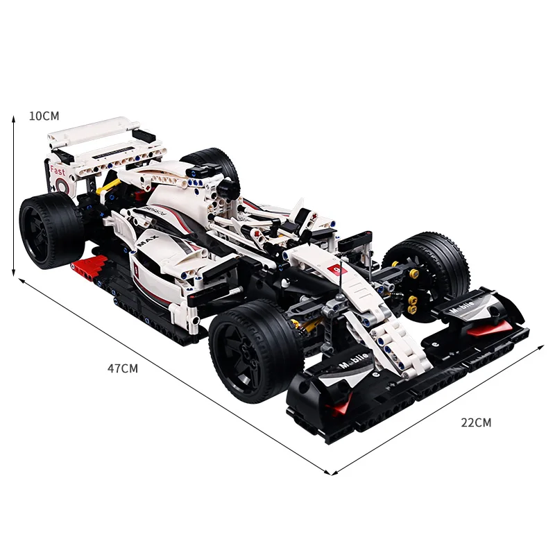 Совместимость с City Technic The Formula one F1 комплект гоночных автомобилей набор моделей