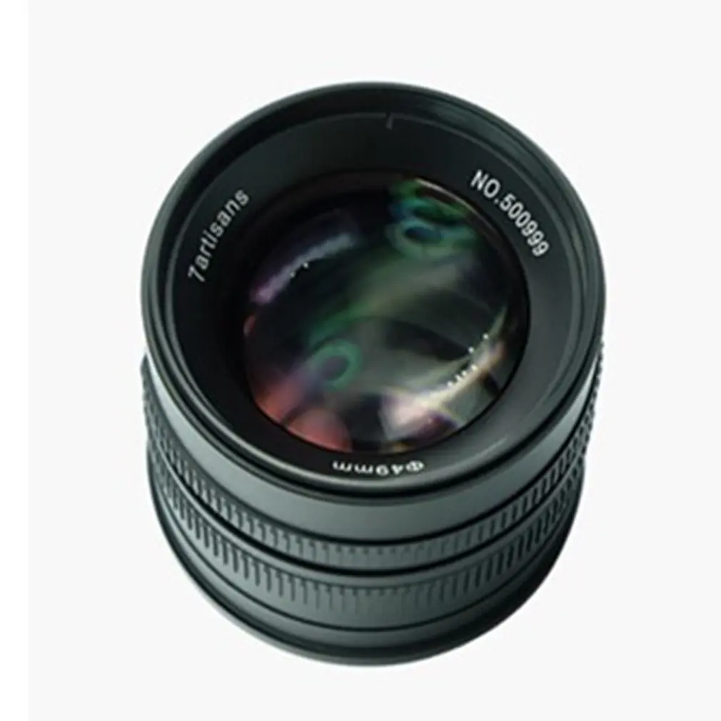 7artisans 55 мм F1.4 Prime объектив с большой диафрагмой Авто Фокус объектив для Sony для Fuji для Canon для M43 DSLR камеры Объектив Аксессуары