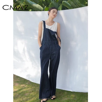 

CMAZ 2020 Spring Jeans Woman High Waist Jeans Women Overalls Full Length Demin Casual Trousers Female CMAZ8798